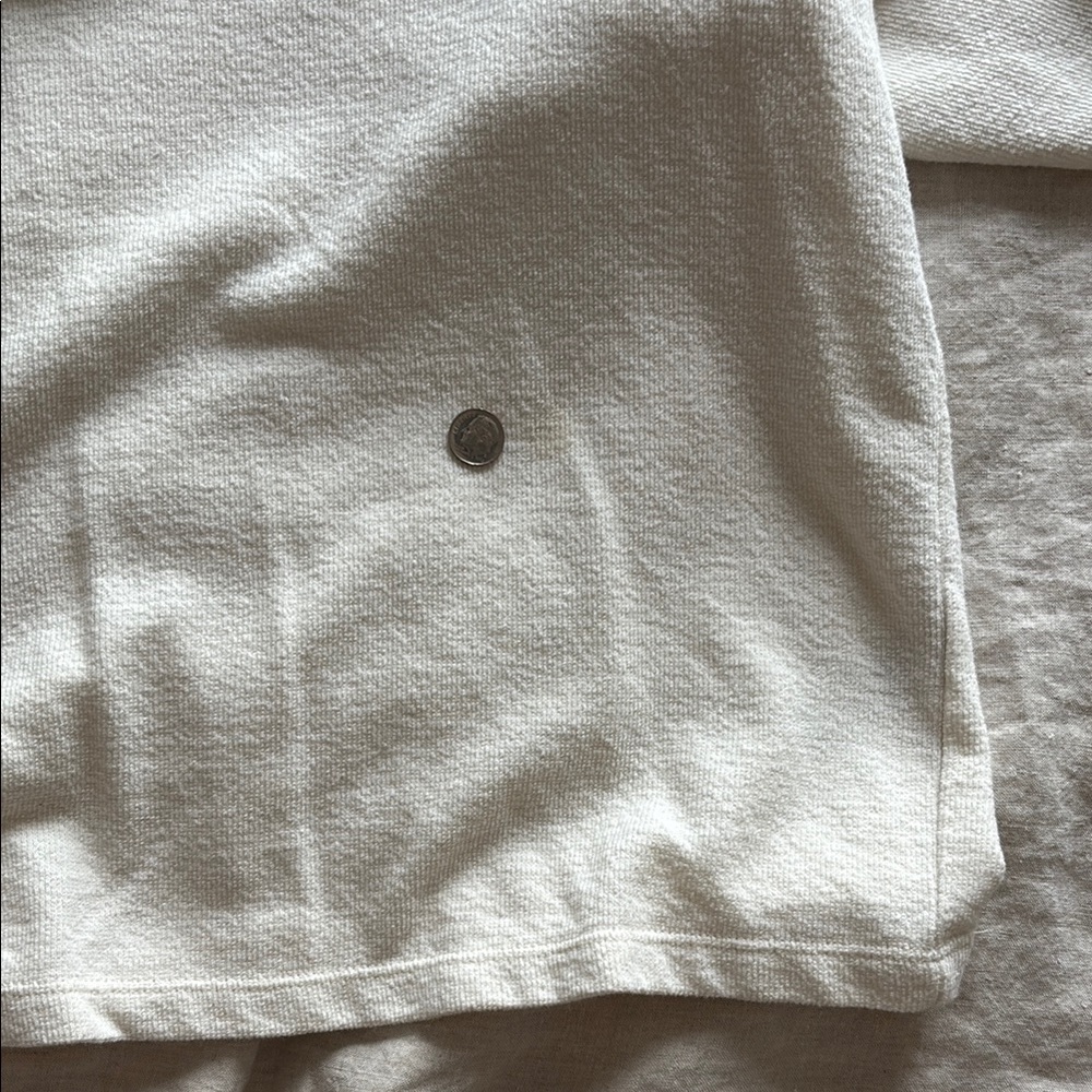 Madewell Off-White Textured Henley Top - Picture 10 of 10